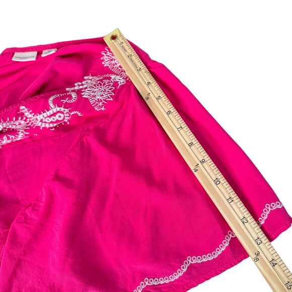 Westbound Pink Blouse with White Embroidery - Picture 7 of 10